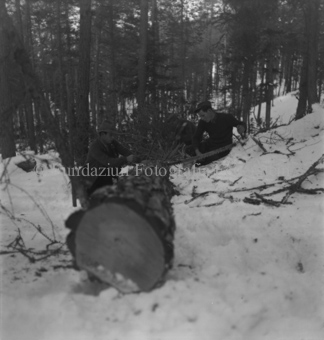 Bezeichnung Hülle: Bauern, Alltag, Brauchtum, Holzarbeiten im Winter