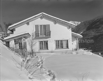 Haus Claudin Vital, Garten, verschneit