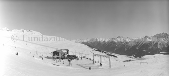 Panoramaaufnahme, Chamanna Naluns mit Schlepplift