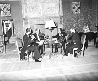 Musikquartett im Saal des Schlosses