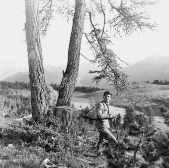 Mann auf Jagd