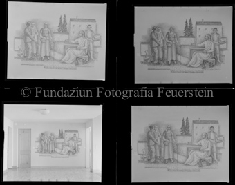 Asyl dals Vegls, Altersheim, Zeichnungen, Kunst am Bau