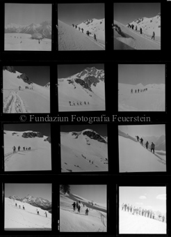 Skischule auf Piz Clünas