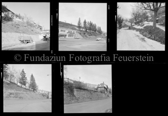 Dorfstrasse mit Stützmauer