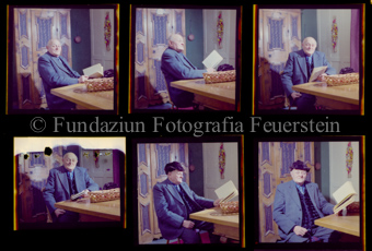 Männerporträt, in Interieur am Lesen