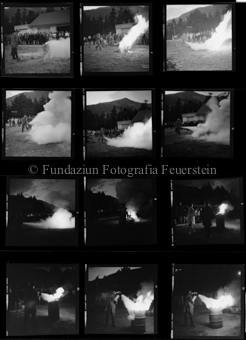 Feuerwehr, Übung mit Handfeuerlöscher