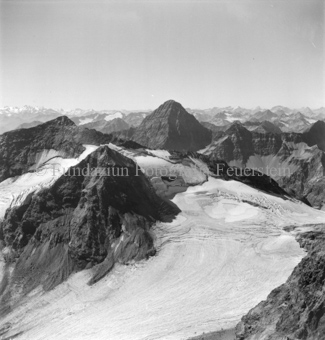 Bergpanorama Winter, Blick auf Piz Languard