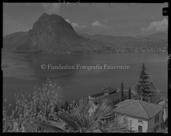 Sicht auf den San Salvatore, Lago di Lugano und Lugano
