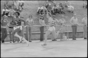 zwei Leichtathleten beim Schlussspurt