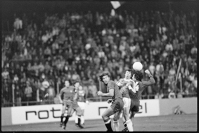 Fussballszene im Länderspiel Schweiz-Schottland