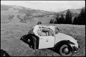 Postbote unterwegs im Emmental