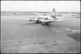 Flugzeug der Dan-Air in London