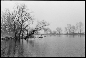 Winterliche Stimmung an einem See
