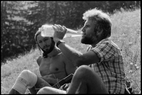 Kurt Saurer und Markus Liechti bei einem Rast