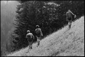 Drei Berner Bergsteiger unterwegs durch die Schweiz: Markus Liechti, Kurt Saurer und Daniel Bühler
