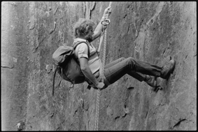 Markus Liechti an einer Kletterwand