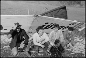 Gruppenbild nach der Landung