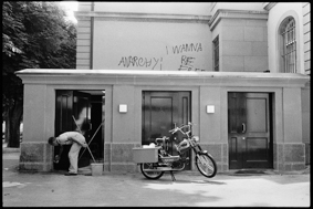 Reinigungsarbeiten bei den Münsterplattform-Toiletten