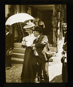 Vermutlich Rudolf Ganz (1848-1928) mit seiner Frau