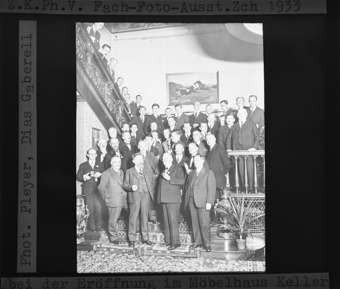 Eröffnung der Ausstellung «Fach-Foto» von 1933 in Zürich