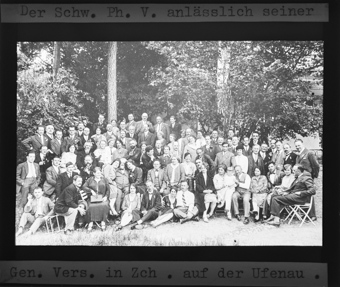 Gruppenfoto aus der Porträtserie des Schweizer Photographen Vereins 1894-1940