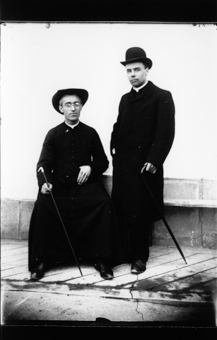 Girard et Muriset, abbés, ecclésiastiques, Girard, vicaire aux Bois, et Muriset à La Chaux- de- Fonds