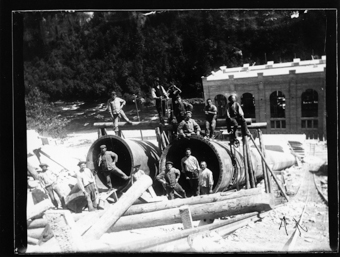 Chantier et ouvriers