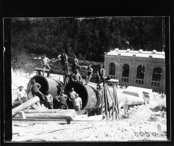 Chantier et ouvriers