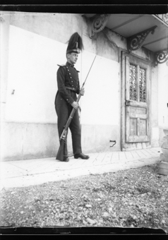 Militaire, képi à poils