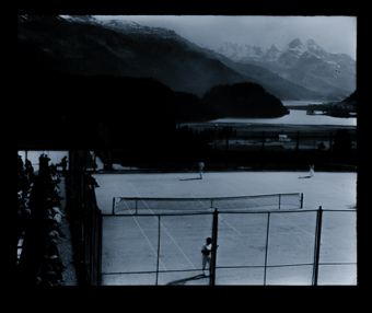 St. Moritz. Tennis i. Survettahaus