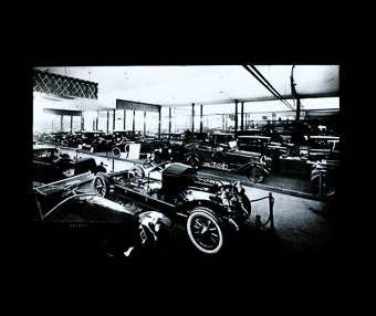Teilansicht des Automobil-Salons in Genf 1924