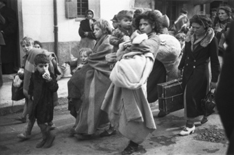 Spanische Flüchtlinge in Le Perthus