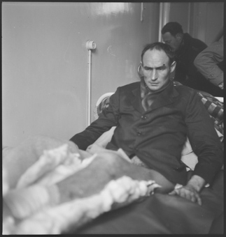 Spanischer Bürgerkrieg, Rückführung von verletzten Militärpersonen [abgebildet in der Reportage «Heimkehr aus Spanien» in: Schweizer Illustrierte Zeitung, 28. Dezember 1938; und in «Rückkehr vom Ebro», in: Aufstieg, 20. Januar 1939]