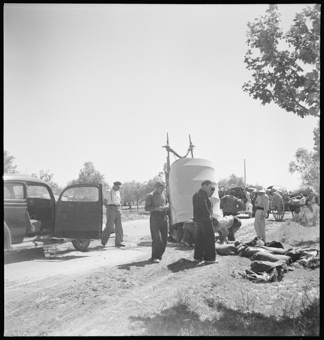 Spanischer Bürgerkrieg, Zivilflüchtlinge, Evakuierung [gehört zur Reportage «Von Valencia nach Madrid», in: Zürcher Illustrierte, 18. Juni 1937]