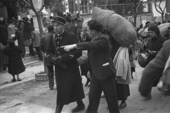 Spanische Flüchtlinge in Le Perthus