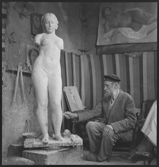 Der französische Bildhauer Aristide Maillol (1861-1944)