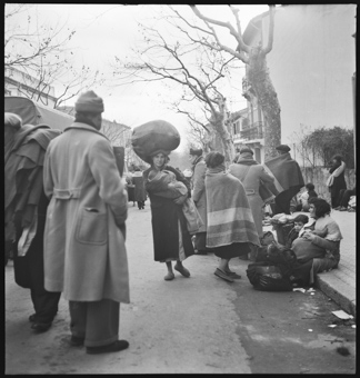 Spanische Flüchtlinge in Le Perthus