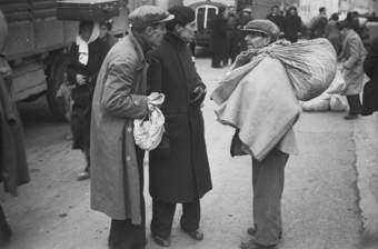 Spanische Flüchtlinge in Le Perthus