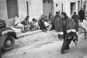 Spanische Flüchtlinge in Le Perthus