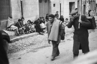Spanische Flüchtlinge in Le Perthus