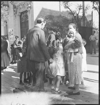 Garcia de Paredes, ein ehemaliges Kloster dient während dem Bürgerkrieg als Flüchtlingszentrum, Einsatzort der «Ayuda Suiza». Vor der Fahrt nach Valencia
