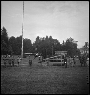 Schweiz, Luzern: Reitveranstaltung; Ansicht des Concours-Platzes; Luzern