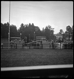 Schweiz, Luzern: Reitveranstaltung; Ansicht des Concours-Platzes; Luzern