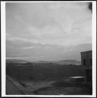 Türkei, Ankara: Landschaft; Innenhof, Blick auf die Berge