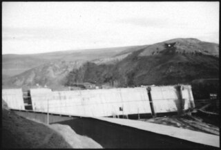 Türkei, Cubuk: Staudamm; Baustelle eines Staudamms