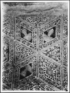 Libanon, Baalbek: Tempel; Detailansicht Kassettendecke