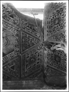 Libanon, Baalbek: Tempel; Detailansicht Kassettendecke