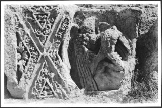 Libanon, Baalbek: Tempel; Detailansicht Kassettendecke