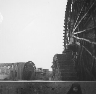 Syrien, Homs: Wasserschöpfräder (Norias); Wasserschöpfräder