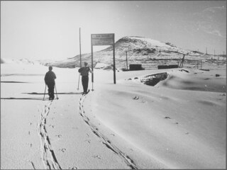 Libanon, Ain Sofar: Skilaufen; Skilaufen, Schneelandschaft